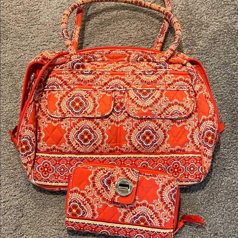 Vera Bradley purse and matching wallet